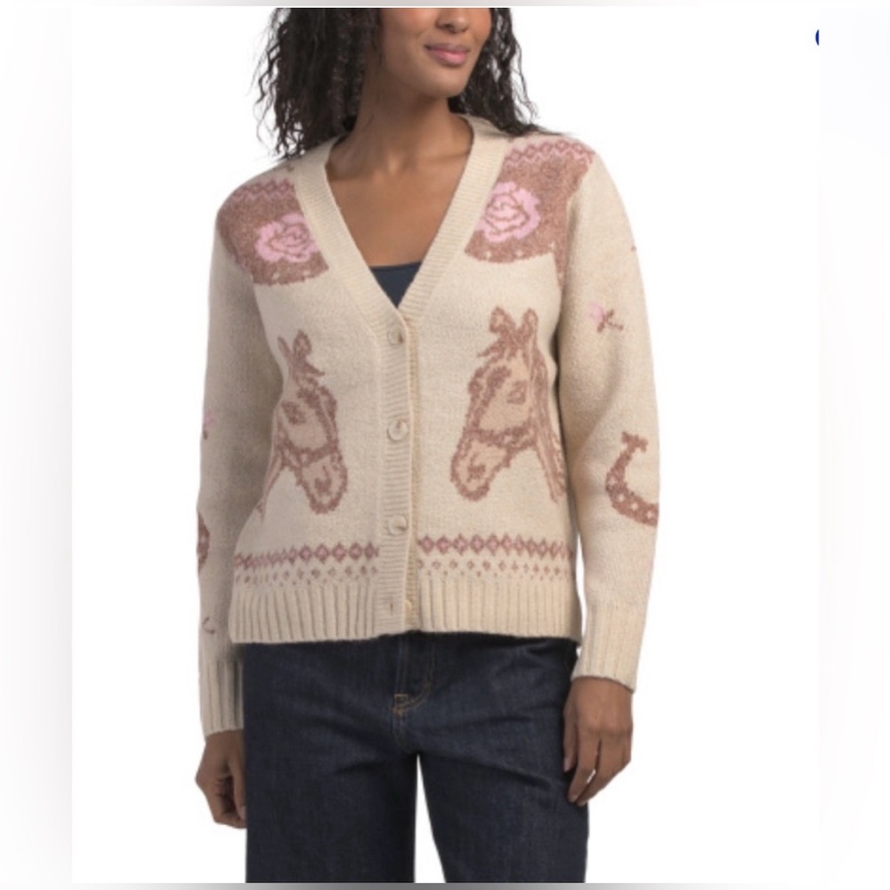 Haute Hippie Horse Floral Horseshoe Cardigan Sz Large
Year of the Horse - Picture 2 of 11
